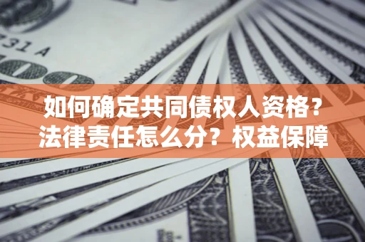 济南如何确定共同债权人资格？法律责任怎么分？权益保障技巧揭秘！