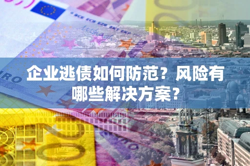 济南企业逃债如何防范？风险有哪些解决方案？