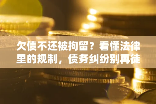 济南欠债不还被拘留？看懂法律里的规制，债务纠纷别再徒劳奔波