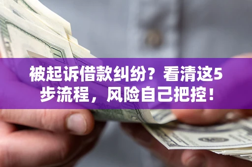 济南被起诉借款纠纷？看清这5步流程，风险自己把控！